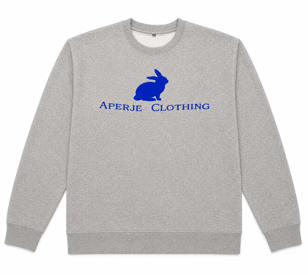 Aperje Gray Long Sleeve Sweater