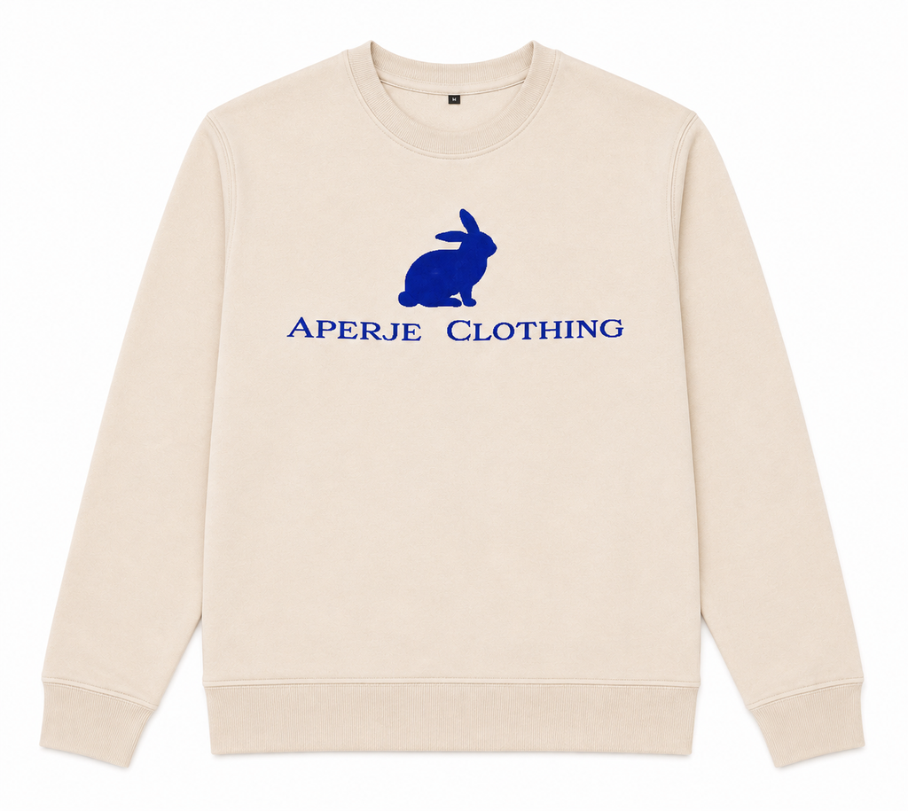 Aperje White Long Sleeve Sweater